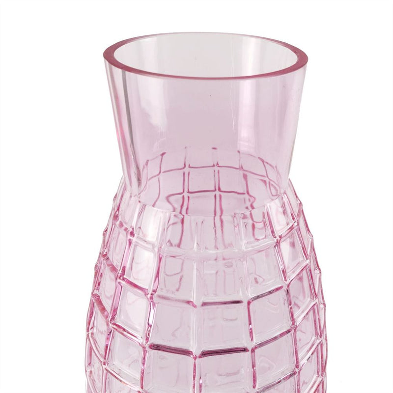 100cm Artificial Pink Lily Flower Arrangement Glass Vase