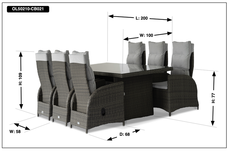 St.Tropez Luxury Rattan Garden Furniture Set