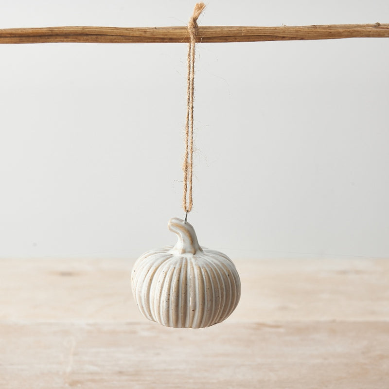 Natural Ceramic Pumpkin 5.5cm