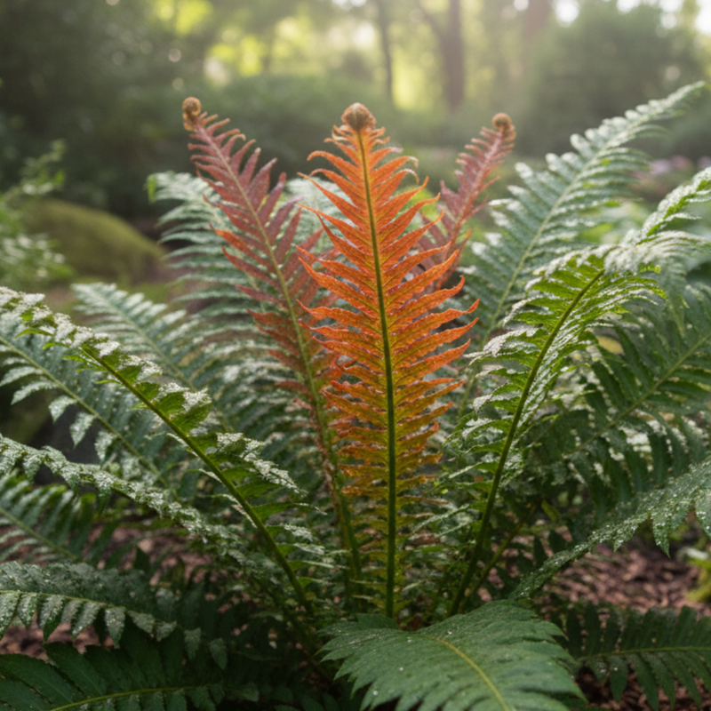1 Large Plant - Blechnum Volcano Fern, Ready to Plant in Your Garden, 3L Pot