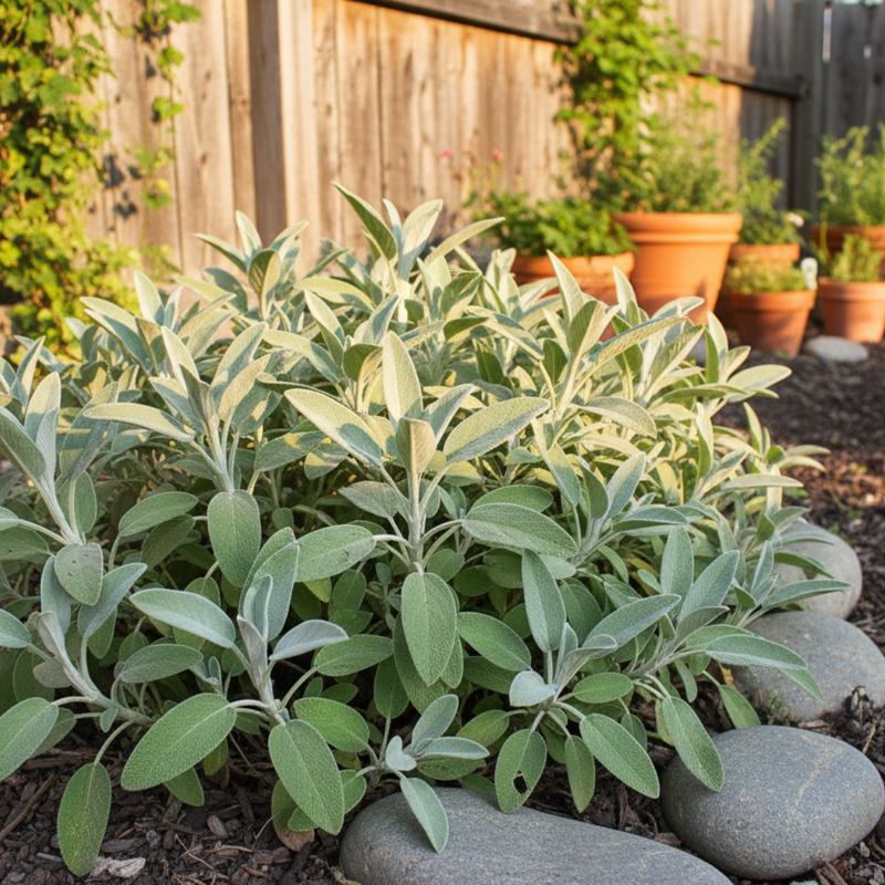 Large Herb Plants - Sage Grower’s Mix, Ready to Plant in Your Garden, 1L