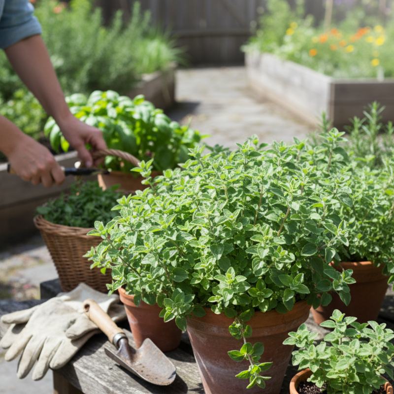 Oregano Grower’s Mix, Ready to Plant in Your Garden, 1L