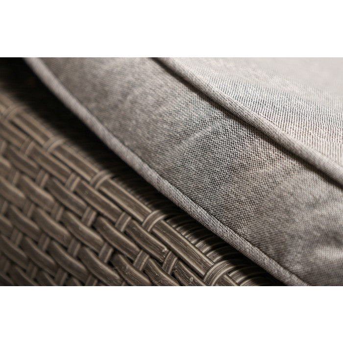Amalfi Grey Rattan Folding Lounger