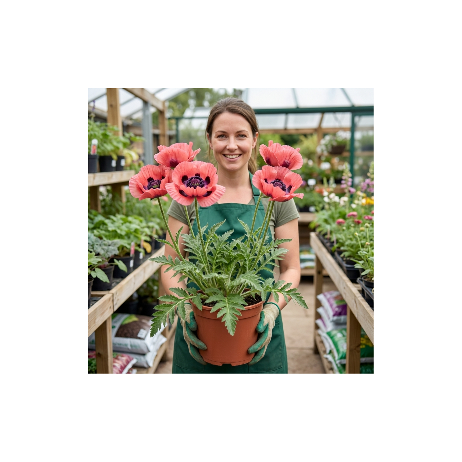 Papaver Orientale Waltzing Mathilde, Summer Flowering Hardy Perennial ...
