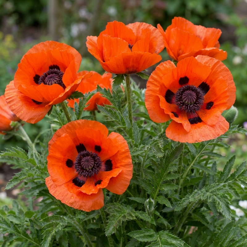 Papaver Orientale Brilliant Red Poppy Plants, Hardy Perennial, Outdoor ...