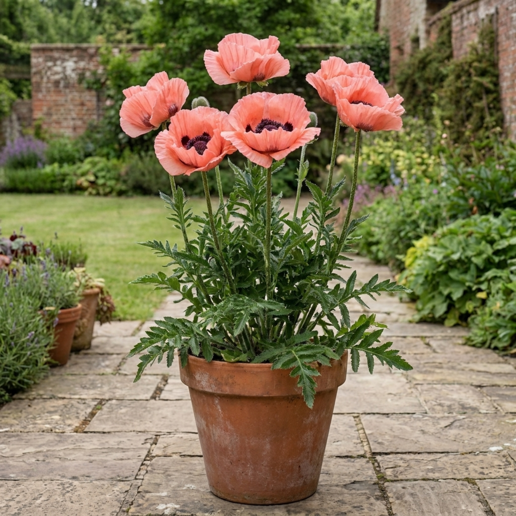 Papaver Orientale Waltzing Mathilde, Summer Flowering Hardy Perennial ...