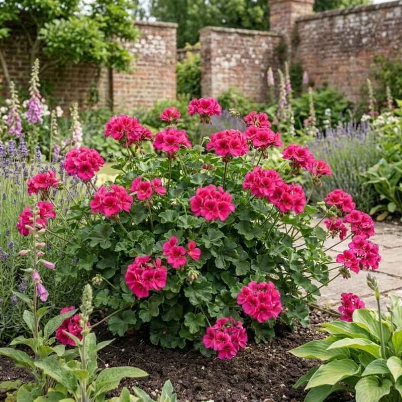 Geranium Calliope Deep Rose, Premium Large Flowering Summer Bedding Pl ...
