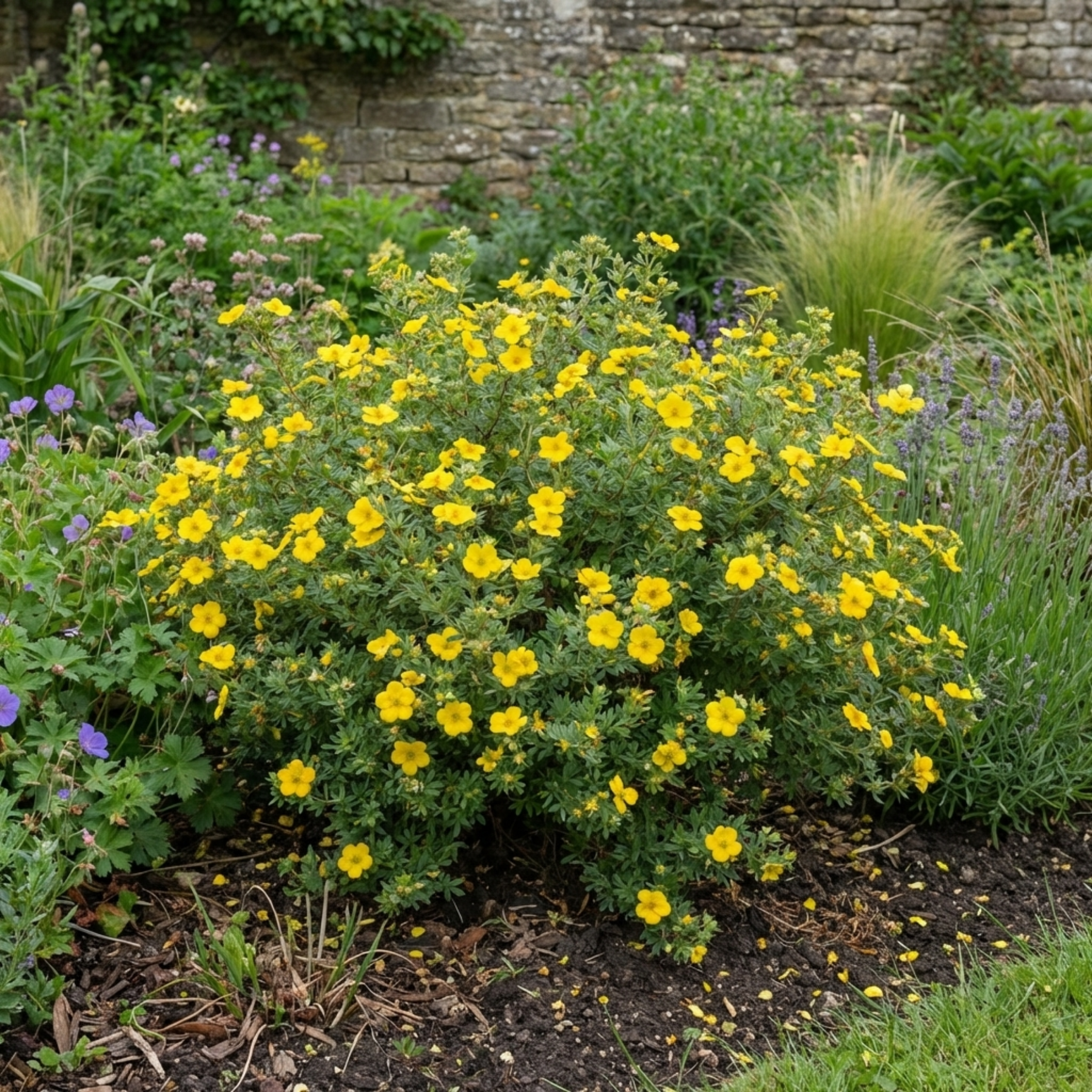 Potentilla Goldfinger Hardy Yellow Flowering Shrub Bee Friendly Garde potentilla-goldfinger-hardy-yellow-flowering-shrub-bee-friendly-garde