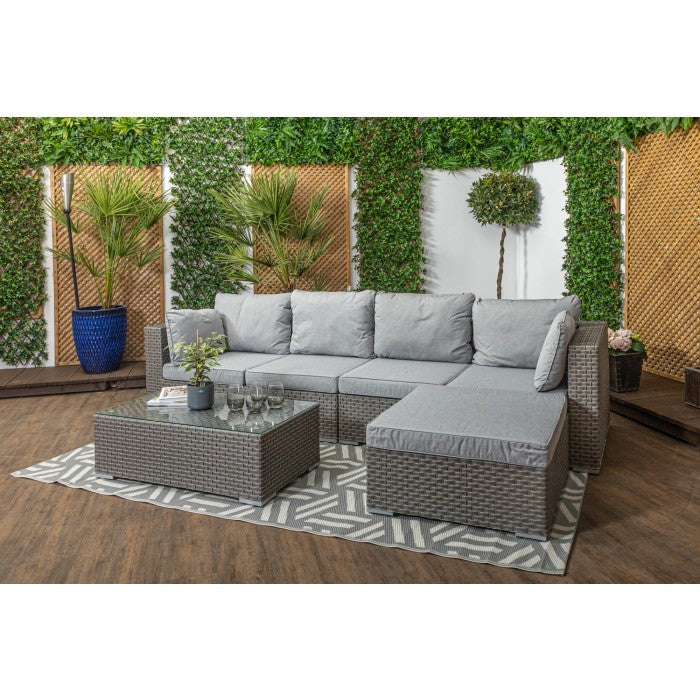 Monte Carlo High Back Rattan Garden Furniture Sofa Set