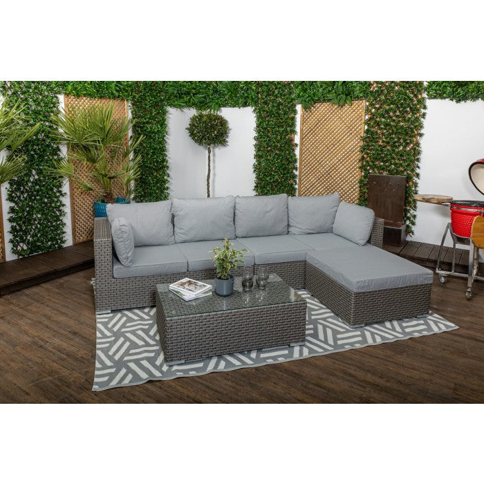 Monte Carlo High Back Rattan Garden Furniture Sofa Set