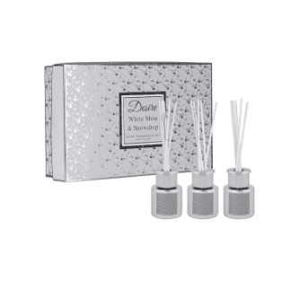 White Snowdrop Mini Diffuser Set of 3 50ml