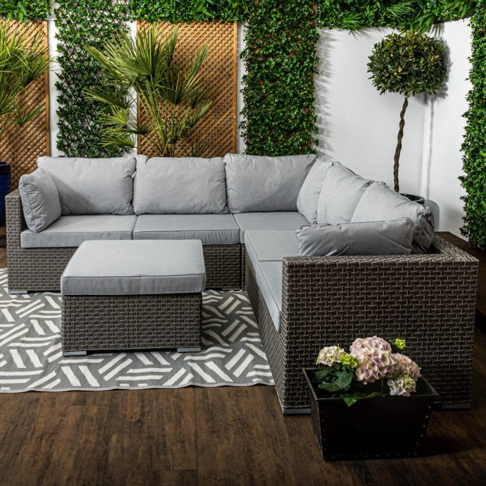 Palm Five seater Low Lounging Modular Corner Sofa Set