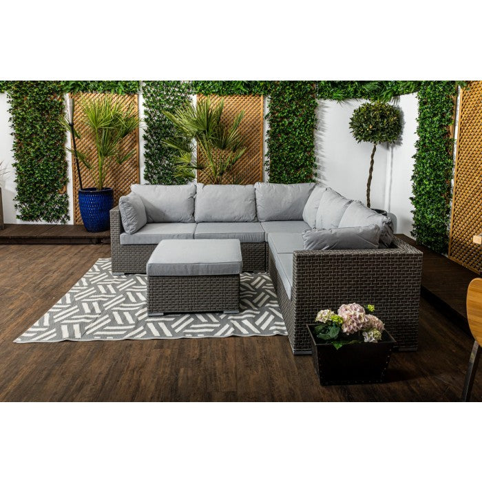 Palm Five seater Low Lounging Modular Corner Sofa Set