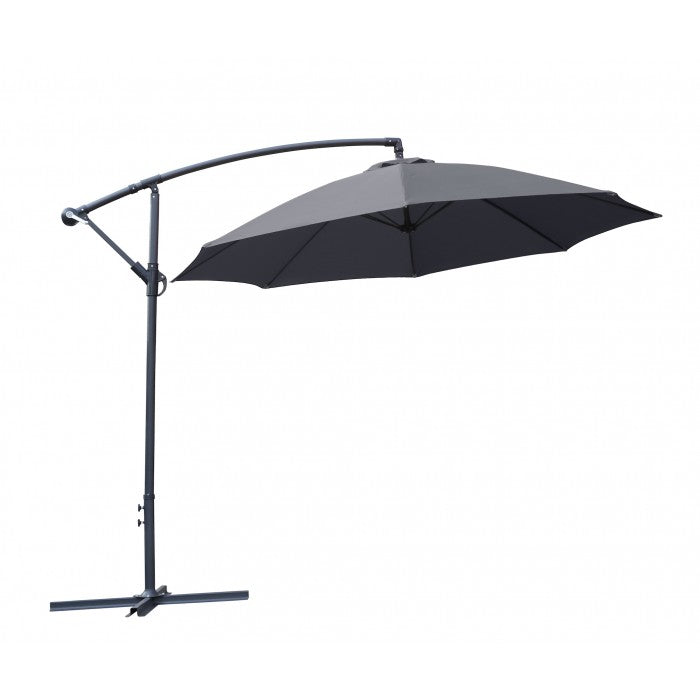 Premium Quality Banana Parasol - 2.7m Diameter in BLACK