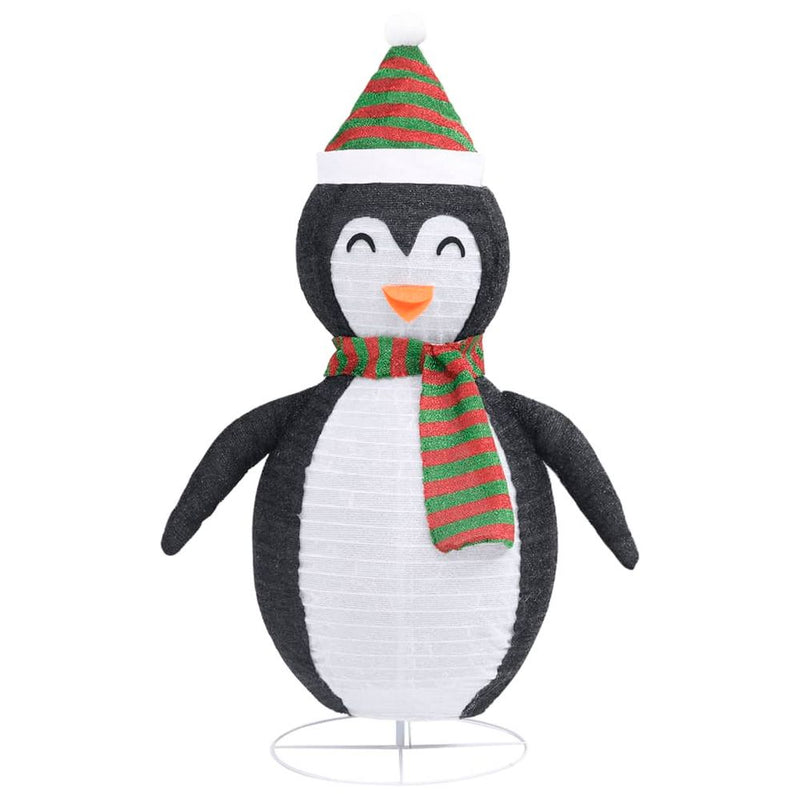 Decorative Christmas Snow Penguin Figure LED Luxury Fabric 90cm to 120cm