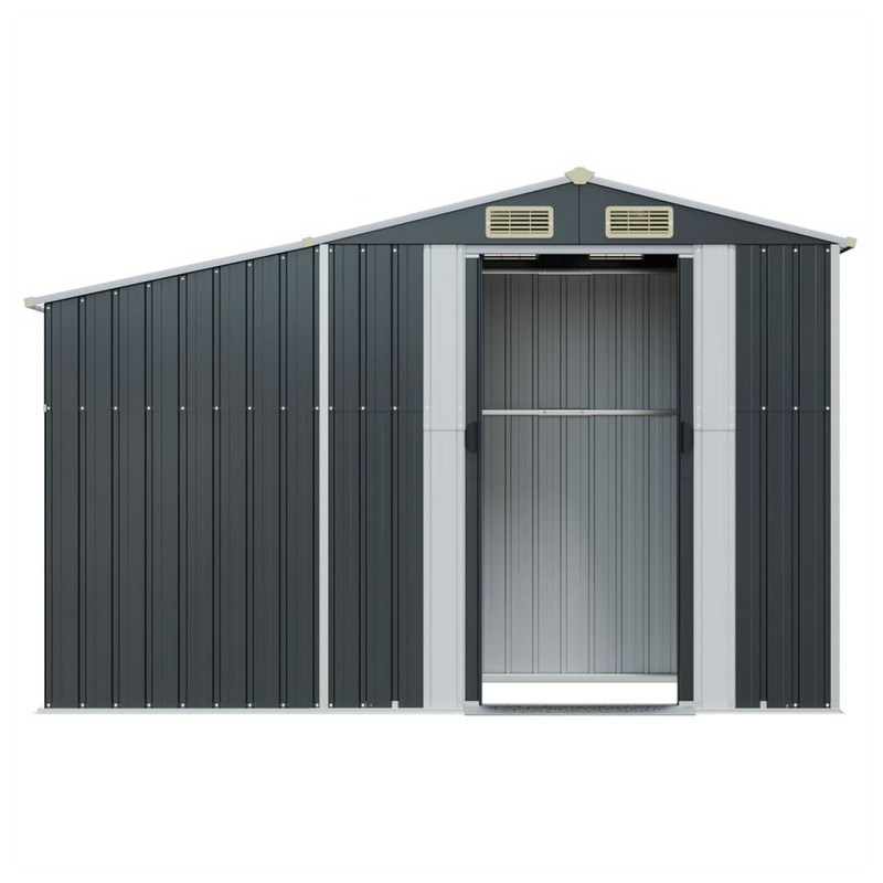 Garden Shed Anthracite 277x93x179 cm Galvanised Steel