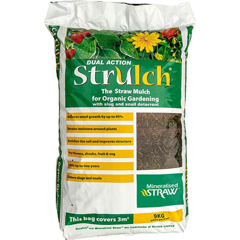 Strulch Mineralised Straw Garden Mulch 9kg