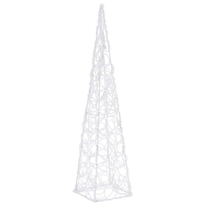 Acrylic Decorative LED Light Cone Warm White 60 cm