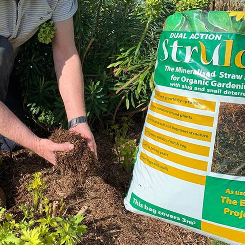 Strulch Mineralised Straw Garden Mulch 9kg