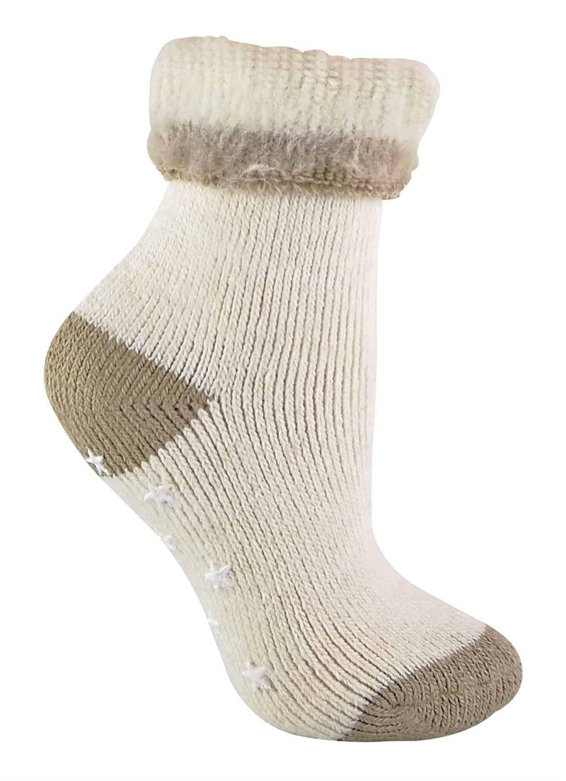 Ladies Non Slip Alpaca Wool Bed Socks