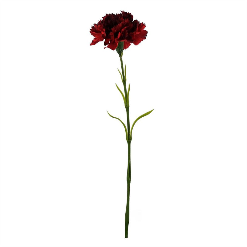 50cm Single Red Carnation Artificial Flower