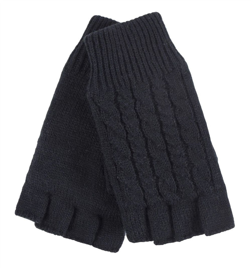 Heat Holders - Ladies CABLE KNIT Fingerless Gloves