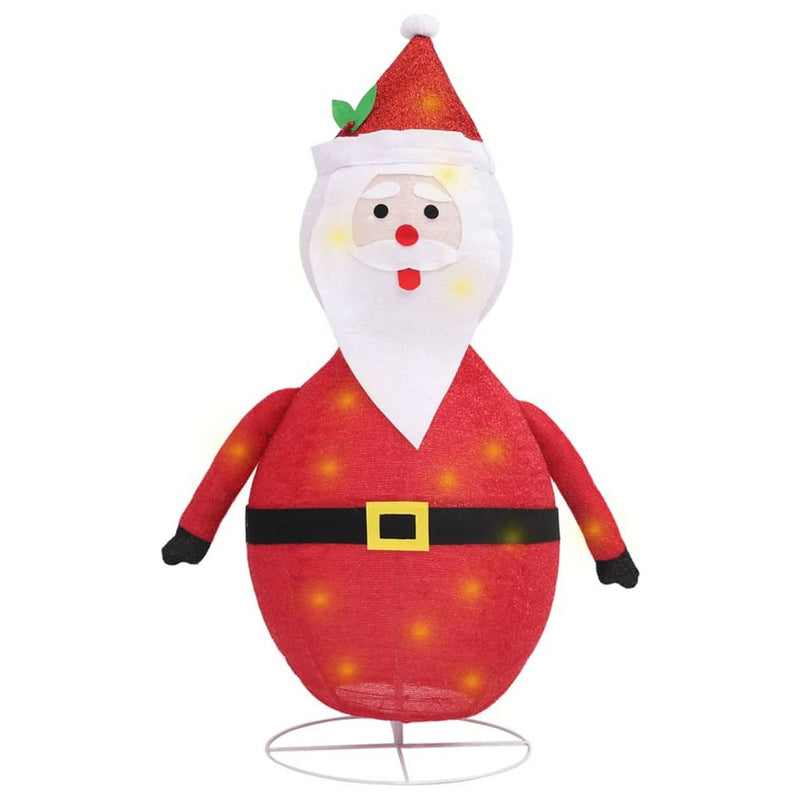 Decorative Christmas Santa Claus Figure LED Luxury Fabric 60cm to 120cm