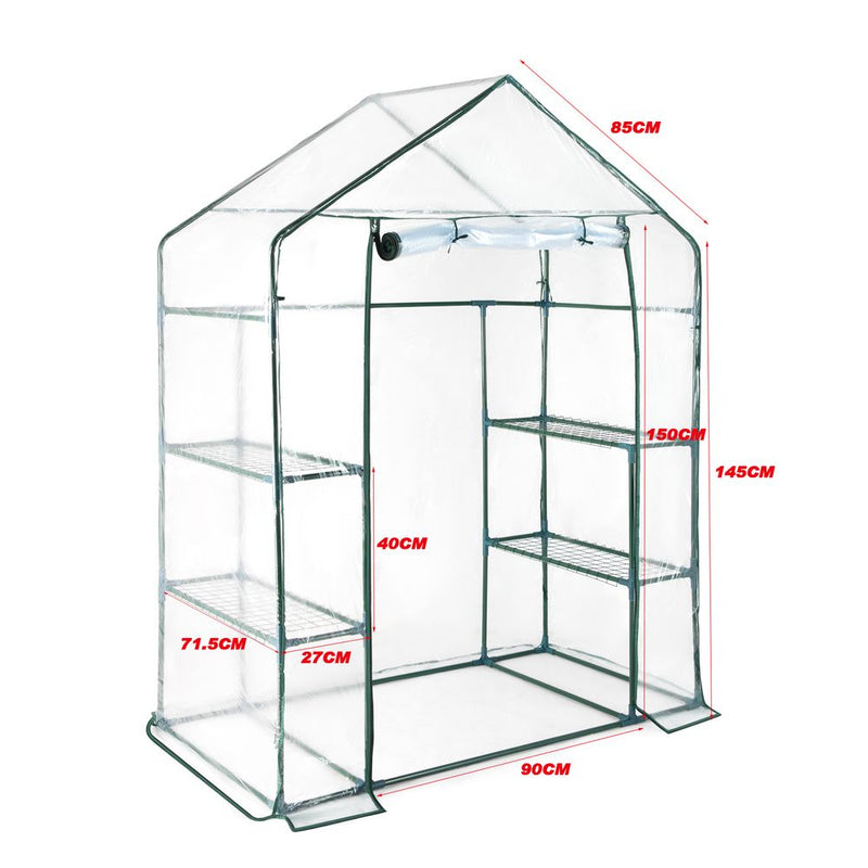 Walk in Garden Greenhouse 100% Waterproof, UV Protection, Heat Preservation & Cold Protection
