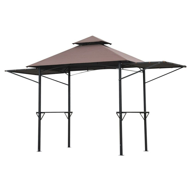 Party BBQ Tent Outdoor Camping Patio Canopy Awing Waterproof Coffee