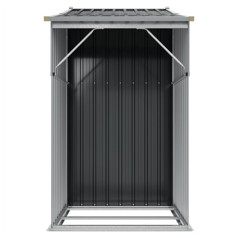 Garden Shed Anthracite 277x93x179 cm Galvanised Steel