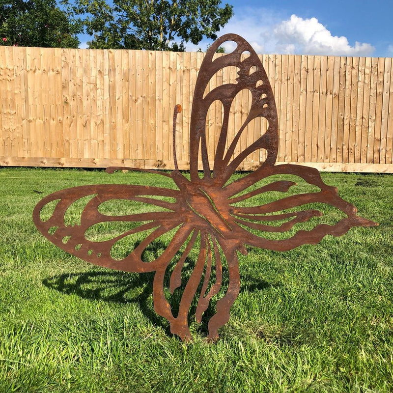 Large Butterfly Garden Ornament Decoration Feature Sign