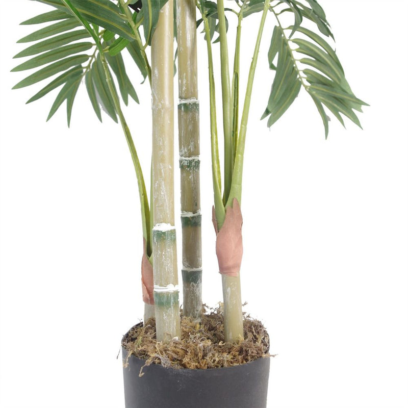 120cm (4ft) Realistic Artificial Areca Palm with pot with Copper Metal Planter