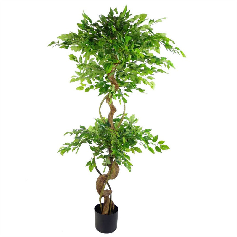 150cm Twisted Trunk Artificial Japanese Fruticosa Style Ficus Tree