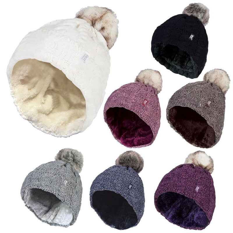 Heat Holders - Ladies Pom Pom Hat