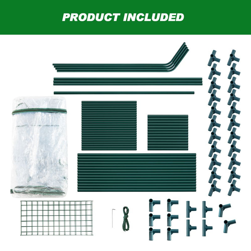 Walk in Garden Greenhouse 100% Waterproof, UV Protection, Heat Preservation & Cold Protection