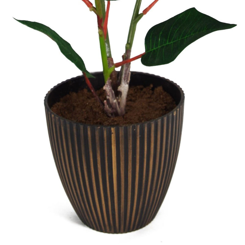 50cm Artificial Poinsettia Decorative Planter
