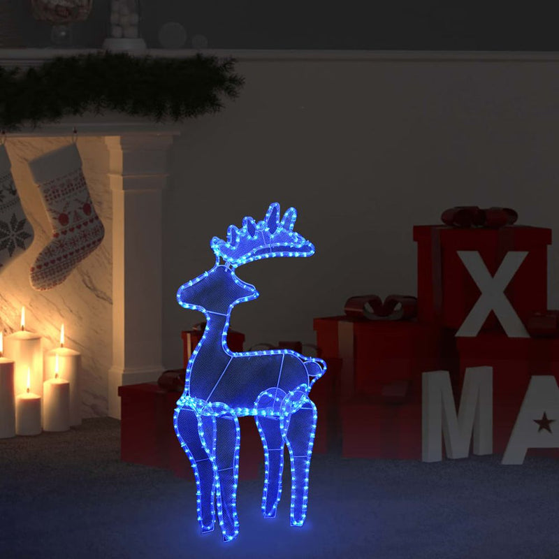 Reindeer Christmas Decoration with Mesh 306 LEDs 60x24x89cm