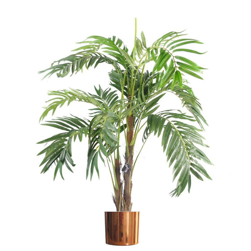 120cm Premium Artificial palm tree with pot with Copper Metal Planter